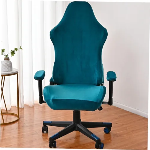Miniatura 9 de Zerodeko 1 juego de funda para silla de juegos para computadora de forro polar plateado
