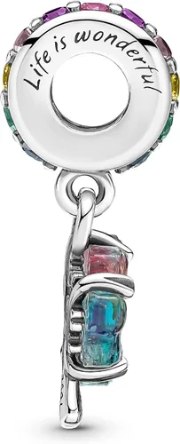 Miniatura 3 de PANDORA Colgante de cristal de Murano de árbol de unión, Vidrio, Circonita Cúbica