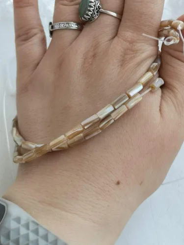 Miniatura 7 de Cuentas de concha natural, cuentas sueltas de piedras preciosas naturales para hacer joyas, bricolaje para accesorios de pulsera, collar
