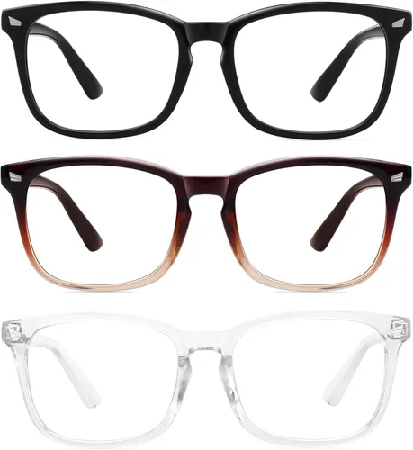 Miniatura 11 de MEETSUN - Gafas de bloqueo de luz azul, antifatiga ocular, para el dolor de cabeza (mejor sueño), lentes de lectura para computadora UV400 Paquete