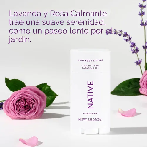 Miniatura 4 de Native Deodorant - Desodorante natural para mujeres y hombres, desodorante sin aluminio, con bicarbonato de sodio, probióticos, aceite de coco