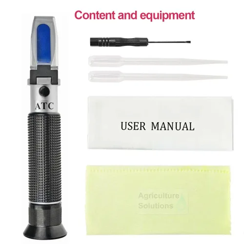 Miniatura 6 de Agriculture Solutions Refractómetro de Alcohol para Medición de Porcentaje de Volumen de Alcohol Espirituoso con Compensación Automática