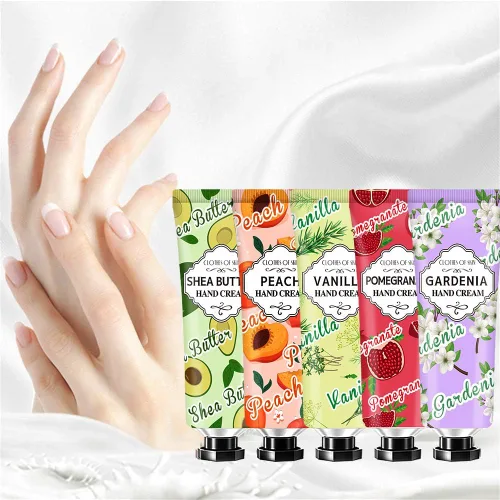 Miniatura 5 de CRISTALBOX Paquete de 8 regalos de Navidad de crema de manos para mujeres, tamaño de viaje en lociones a granel para manos secas, mini loción