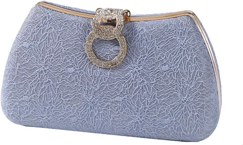 Miniatura 7 de Dreubea Bolso de noche de moda para mujer, bolso de embrague con cadena Champán