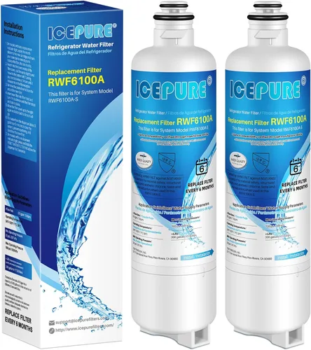 Miniatura 12 de ICEPURE Alkaline BORPLFTR50 - Filtro de agua para refrigerador de reemplazo para Bosch Ultra Clarity Pro 11032531, 12033030, BORPLFTR55, 12028325