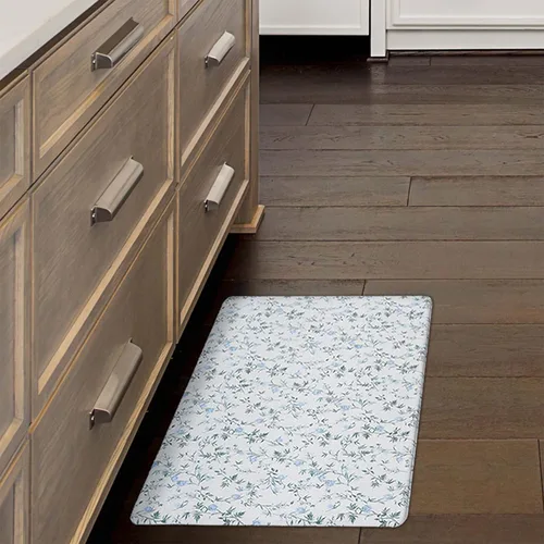 Miniatura 17 de Lucky Brand Tapete de bienestar impreso – Tapete de cocina acolchado cómodo – Fácil de limpiar – Antifatiga y antideslizante – 0.472 in Seda Floral
