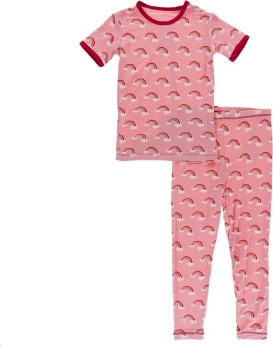 Miniatura 60 de KicKee Pants Conjunto de pijama de manga larga con estampado de piezas