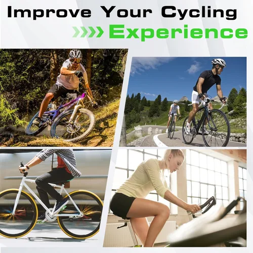 Miniatura 4 de Zacro Cojín de asiento de bicicleta, funda acolchada de gel para asiento de bicicleta para hombres y mujeres, cómodo, asiento de bicicleta Rosa