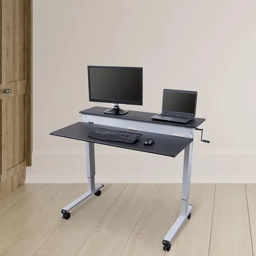 Miniatura 43 de DESK STORE - Escritorio para computadora ajustable para estar sentado o parado