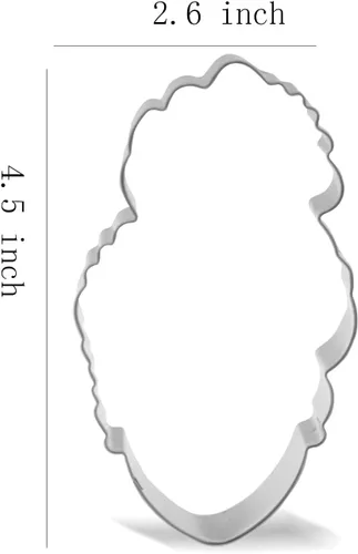 Miniatura 2 de Cara de niña de 4.5 pulgadas con caja trenza bollo cortador de galletas - Acero inoxidable