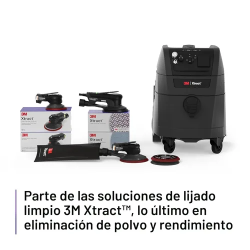 Miniatura 10 de 3M Xtract Cubitron II Hookit Clean - Disco de lijado 775L, 5 pulgadas, 15 piezas, paquete múltiple de gancho y bucle, S