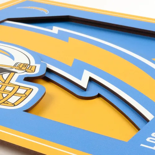 Miniatura 4 de YouTheFan Arte de pared de la serie de logotipos 3D con licencia oficial de la NFL, hecho de múltiples capas, listo para colgar en la pared, diseño