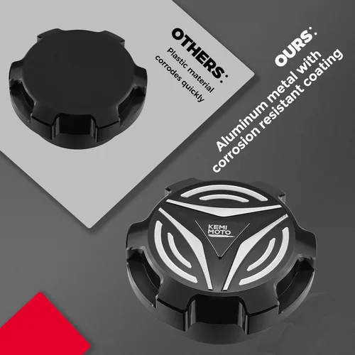 Miniatura 6 de KEMIMOTO Tapa de combustible de aluminio Compatible con Polaris Slingshot SL LE R S SLR Grand Touring 2015-2024, Tapa de combustible Cubierta