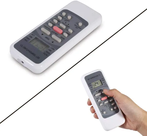 Miniatura 4 de Control remoto universal de aire acondicionado con reloj y temporizador incorporados, control remoto de aire acondicionado de repuesto general