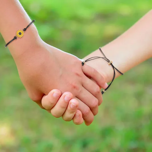 Miniatura 4 de Hicarer Pulseras de promesa, pulseras de amistad para el regreso a clases, juego de dijes a distancia para amigos, mujeres y niñas, regalo del día