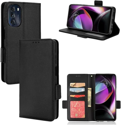 Miniatura 235 de Funda de piel sintética compatible con Motorola Moto E22 4G, funda de piel sintética compatible con Motorola Moto E22i 4G, color negro
