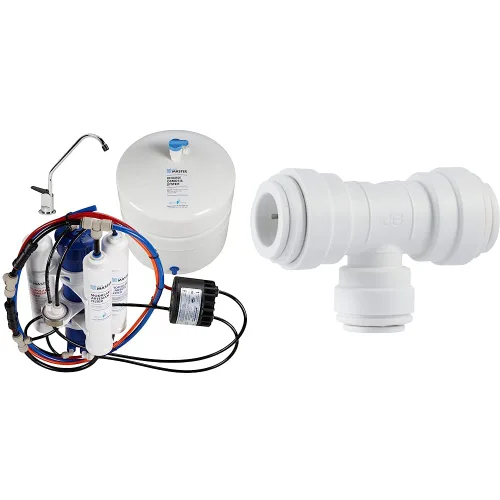 Home Master TMAFC-ERP - Sistema de filtro de agua de ósmosis inversa artesiano de contacto completo y camiseta reductora de diámetro exterior John