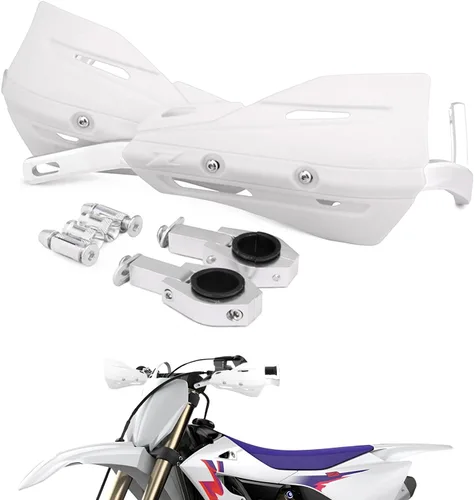 Miniatura 9 de JFG RACING Protectores de Mano para Dirt Bike, Protectores de Mano de Motocicleta 7/8'' y 1 1/8'' de Aluminio Universales para Dirt Pit Bike MX Negro