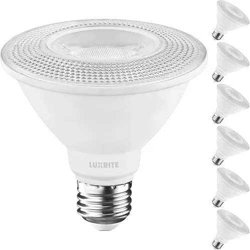 Miniatura 8 de LUXRITE PAR30 Bombilla LED de Cuello Corto de Luz de Inundación, Equivalente a 75W, Blanco Cálido 2700K, 900 Lúmenes, 11W, Bombilla Reflectora LED