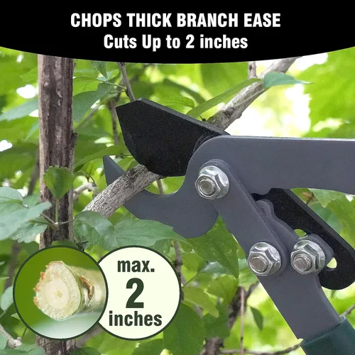 Miniatura 2 de GARTOL Juego de Herramientas de Jardín de 3 Piezas - Podadora de Bypass, Tijeras para Setos, Tijeras de Podar con Mangos Telescópicos de Aluminio
