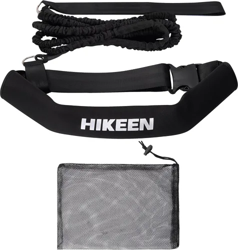 Miniatura 11 de Hikeen Cinturón de entrenamiento de natación - Correa de 4M para nadar en su lugar, arnés estacionario, cinturón de resistencia acuática