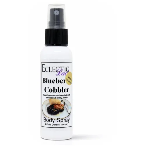 Eclectic Lady Blueberry Cobbler - Aerosol corporal de doble fuerza, 2 onzas, espray corporal para mujeres con fragancia limpia, ligera y suave,
