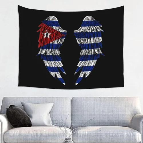Miniatura 13 de Tapiz decorativo para pared, diseño de bandera de Puerto Rico Pr Puerto Rico Boricua Pride 2, tapiz para colgar en la pared, manteles de arte hippie
