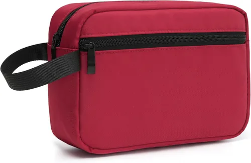 Miniatura 8 de Neceser colgante de viaje con asa de transporte, pequeño organizador de cosméticos resistente al agua para hombres y mujeres, kit de maquillaje
