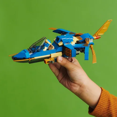 Miniatura 4 de LEGO NINJAGO Jay’s Lightning Jet EVO 71784, Avión de Juguete Actualizable, Set de Construcción de Avión Ninja, Idea de Regalo de Cumpleaños
