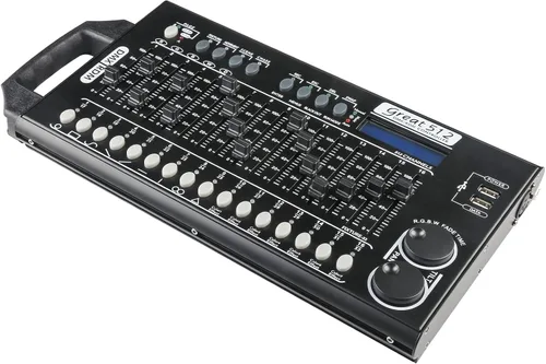 Miniatura 6 de Controlador de luz de escenario DMX 512 - Controlador de luces DMX de 512 canales con programa integrado y función de interruptor DIP RDM