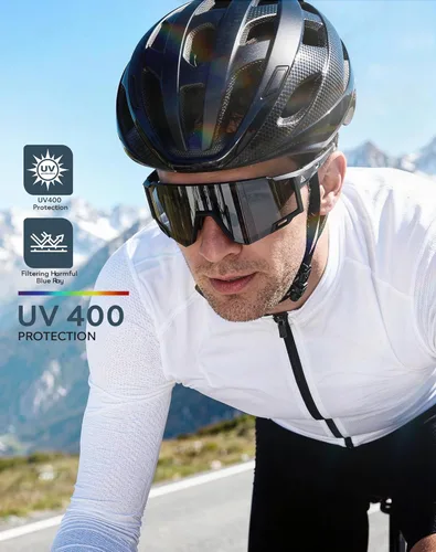 Miniatura 2 de KALIYADI Gafas de sol deportivas para hombre, polarizadas, gafas de sol para mujer, gafas de sol para correr con UV400 para pesca y ciclismo