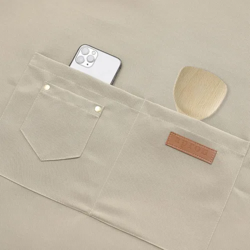 Miniatura 3 de Tosewever Delantales de Arte para Mujeres Pintura Cerámica Horneado, Delantal de Cocina con Correas de Hebilla para Hombres con Bolsillos para Chef