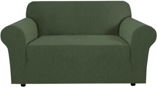 Miniatura 84 de H.VERSAILTEX Fundas elásticas para sofá, fundas de sofá para perros, fundas para sofá de 3 asientos con tela jacquard gruesa a cuadros con parte