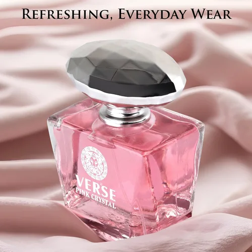 Miniatura 11 de Verse Pink Crystal Eau De Parfum para Mujer - Notas Superiores de Granada, Yuzu y Acorde Helado - Notas de Fondo de Peonía, Loto, Magnolia, Ámbar