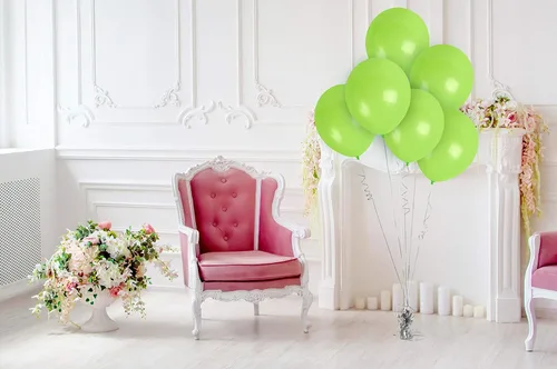 Miniatura 6 de Treasures Gifted - Globos de un solo color mate, Verde lima (Lime Green)