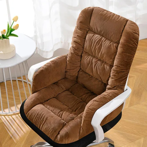 Cojín para silla de escritorio con respaldo alto, almohadilla de asiento para silla de oficina con parte inferior antideslizante para oficina,