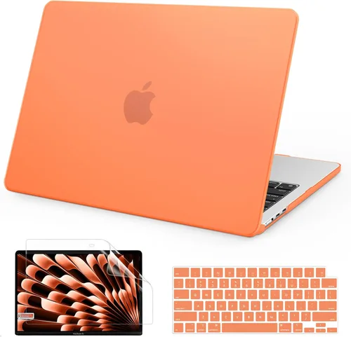 Miniatura 12 de AKIT Funda compatible con MacBook Air de 13 pulgadas M5 2026 2025-2022 M4/M3/M2 A3449 A3240 A3449 A3113 A2681, funda rígida delgada para laptop