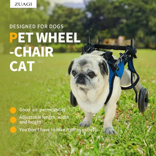 Miniatura 4 de Soporte de pierna y cadera para perro para silla de ruedas para mascotas, silla de ruedas para patas traseras, carrito ajustable para mascotas