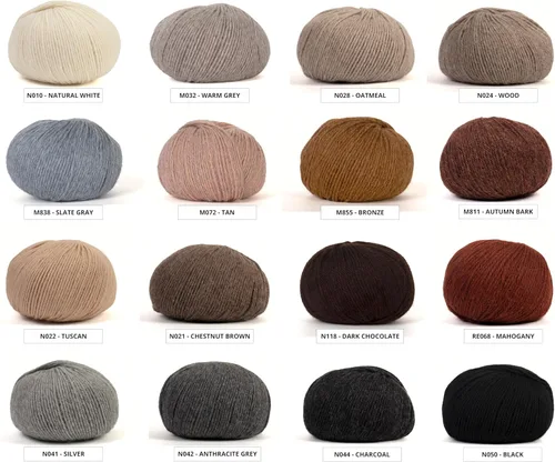 Miniatura 2 de 100% Hilo de Alpaca para Bebé para Tejer y Ganchillo - Juego de 3 Madejas de Hilo Premium DK - Ligero, Hipoalergénico y Térmico Hecho en Perú - N010