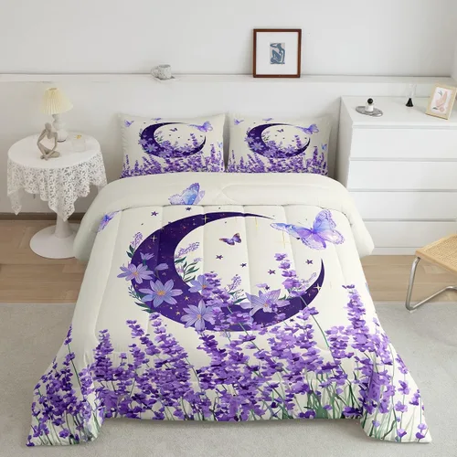 Miniatura 29 de Manfei - Juego de edredón de tamaño Queen con lindo diseño de perezoso, juego de colcha con flores amarillas con 2 fundas de almohada, juego de ropa