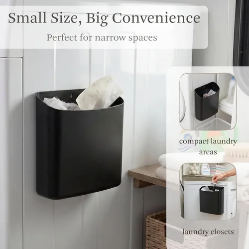 Miniatura 5 de MONJITA Contenedor de pelusa para lavandería, bote de basura magnético para secadora, soporte moderno para pelusas, caja de pelusa para organización