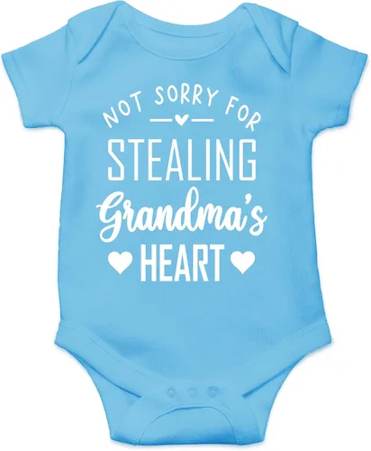 Miniatura 24 de CBTwear Not Sorry for Stealing Grandma's Heart – Ropa de bebé – Divertido body para recién nacido para niños y niñas