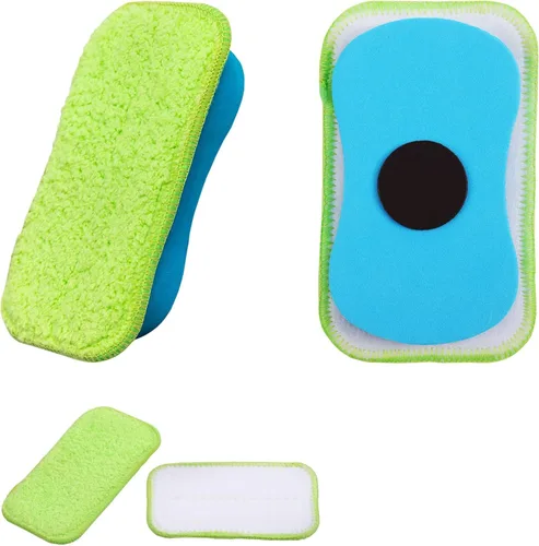 1 borrador de pizarra - Borrador lavable reutilizable de microfibra para limpieza de tiza/marcadores/plumero en el hogar, aula, oficina, con 2 paños