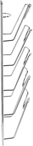 Miniatura 5 de TOPINCN Soporte para tapa de olla, organizador de cocina de hierro, soporte para montaje en la puerta de la pared, estante de almacenamiento