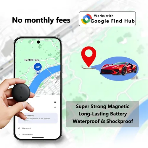 Miniatura 2 de Rastreador GPS para automóvil: no requiere tarifas de suscripción, magnetismo ultra fuerte, tamaño mini y portátil, con una duración de batería de 1