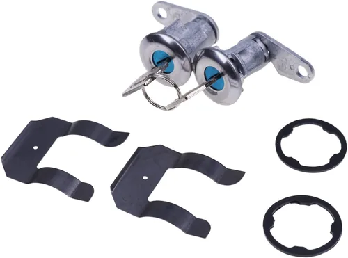 JZGRDN Par de llaves de cilindro de cerradura de puerta 5070001 DL15504 compatibles con Ford E150 E250 E350 E100