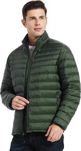 Miniatura 2 de Chaqueta de plumón plegable para hombre, chaqueta acolchada ligera y cálida
