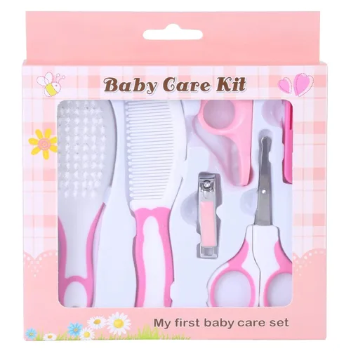Miniatura 8 de Kit de aseo para bebés, juego portátil de cuidado de seguridad para bebés con cepillo para el cabello, peine cortaúñas, aspirador nasal, etc.