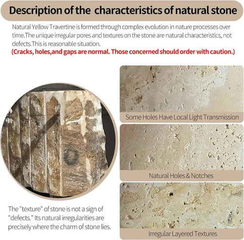 Miniatura 5 de Lámpara colgante japonesa Wabi Sabi de piedra natural, lámpara colgante de travertino amarillo nórdico para isla de cocina, candelabro de madera