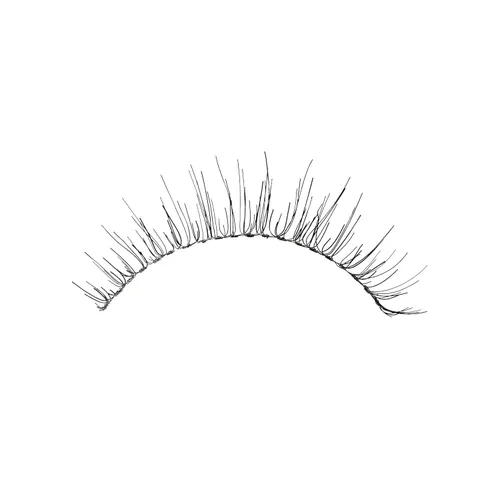 Miniatura 4 de KISS Ever EZ Lashes - Paquete doble No. 03, kit de inicio de pestañas naturales reutilizables, incluye aplicador de ángulo fácil y 2 pares de Negro